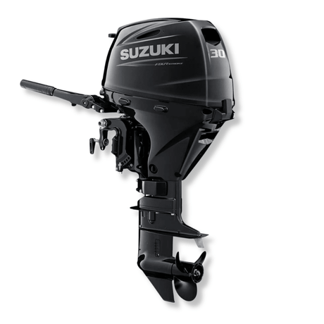 30 horsepower outboard engine black