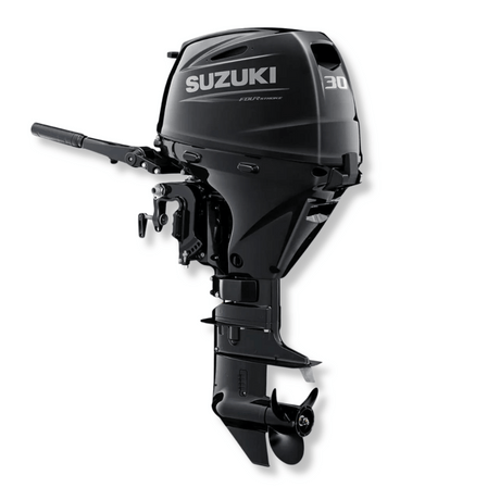 suzuki outboard motor in black