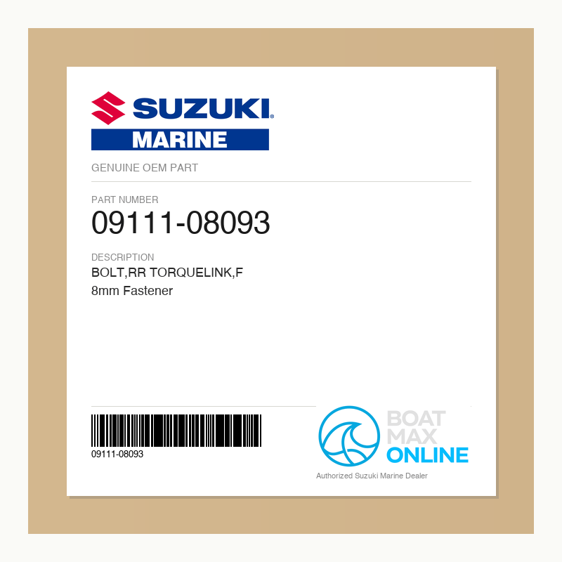 Suzuki OEM Part 09111-08093 - BoatMax Online