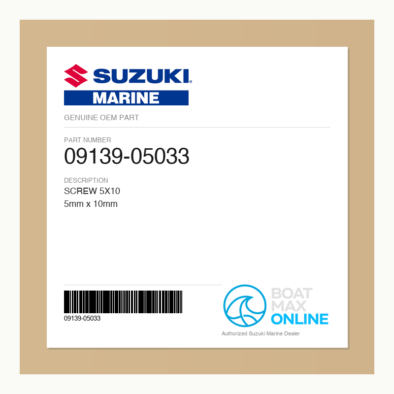 Suzuki OEM Part 09139-05033 - BoatMax Online