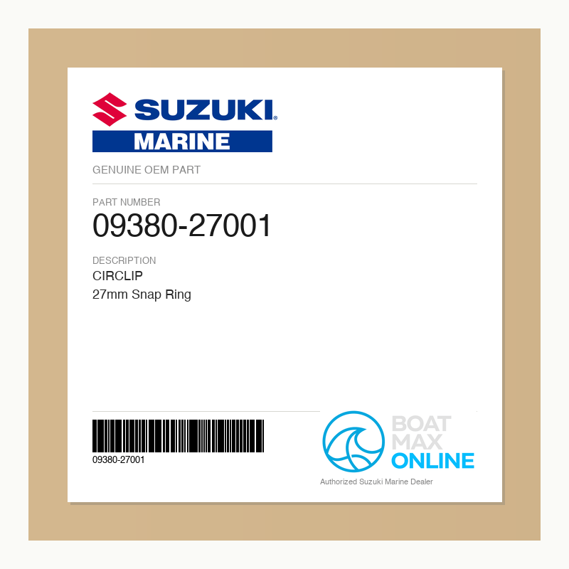Suzuki OEM Part 09380-27001 - BoatMax Online
