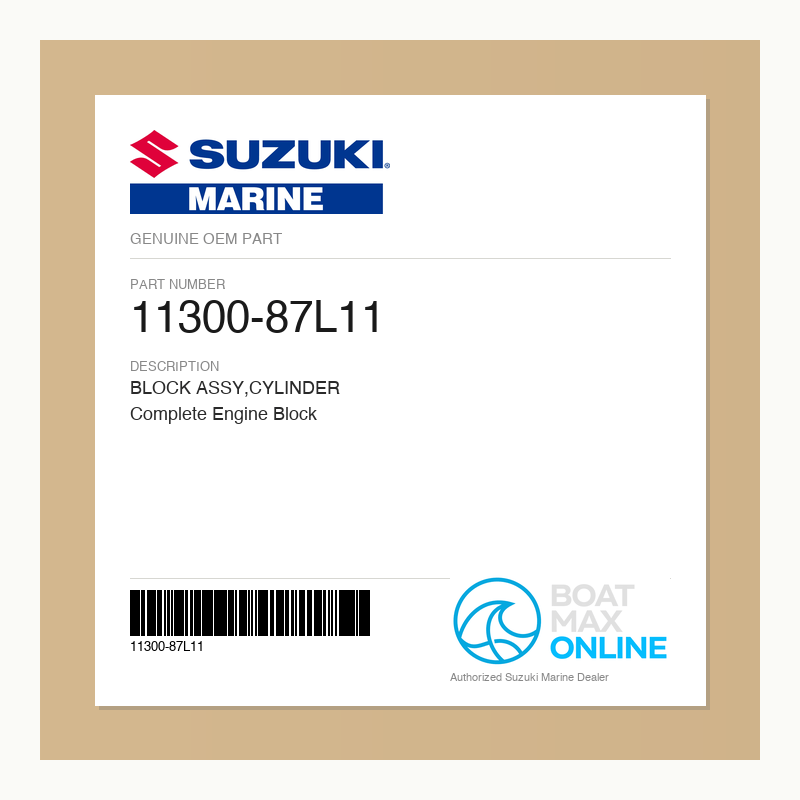 Suzuki OEM Part 11300-87L11 - BoatMax Online