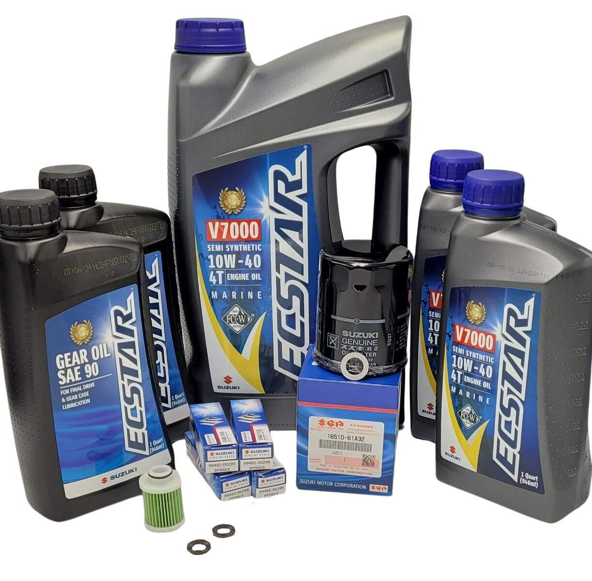 Suzuki Outboard -100 Hour- Complete Oil Change Kit - DF115A/115B/140A/140B