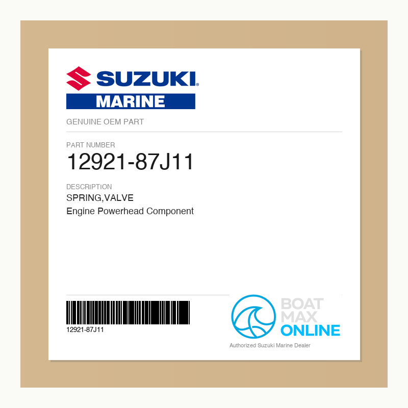 Suzuki OEM Part 12921-87J11 - BoatMax Online