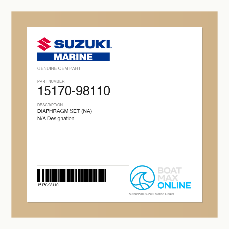 Suzuki OEM Part 15170-98110 - BoatMax Online