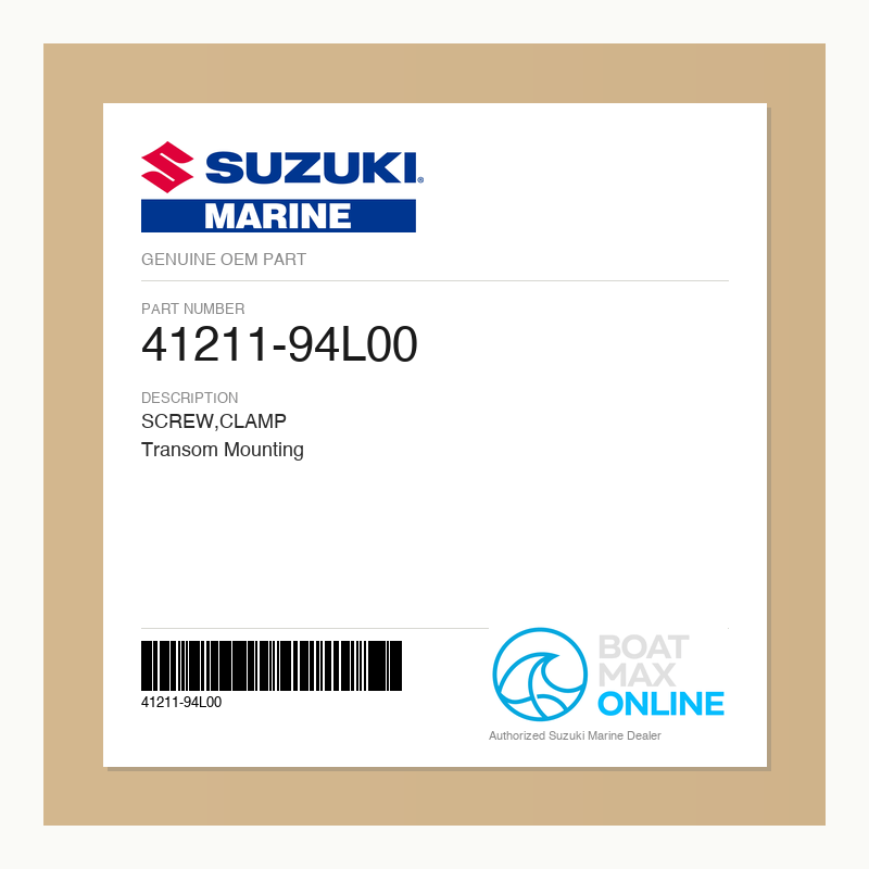 Suzuki OEM Part 41211-94L00 - BoatMax Online