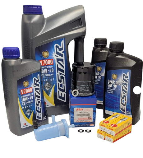 Suzuki Outboard -100 Hour- Complete Oil Change Kit - DF75/80A/90A