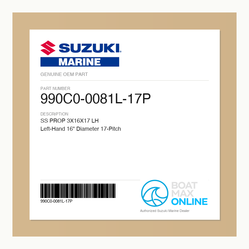 Suzuki OEM Part 990C0-0081L-17P - BoatMax Online