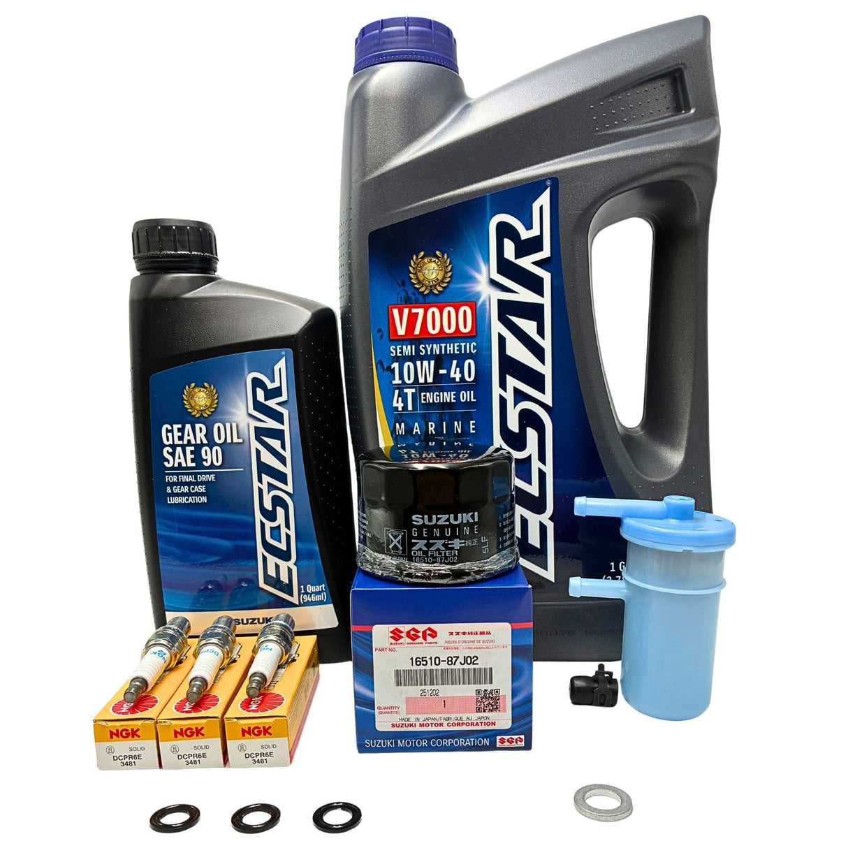 Suzuki Outboard 100 Hour Complete Oil Change Kit - DF40/DF50 (2000-2012)