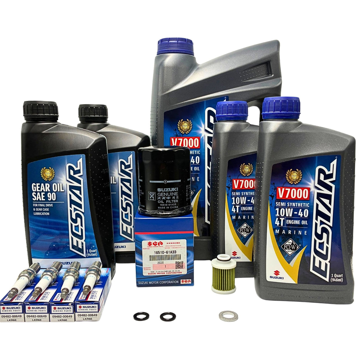 Suzuki Outboard 100 Hour Complete Oil Change Kit - DF100B/115B/140B
