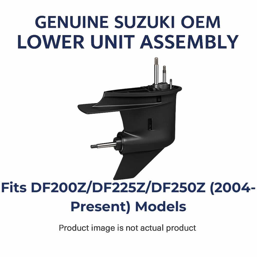Suzuki DF200Z/DF225Z/DF250Z Complete Lower Unit Assembly (2004-Present) Counter Rotation