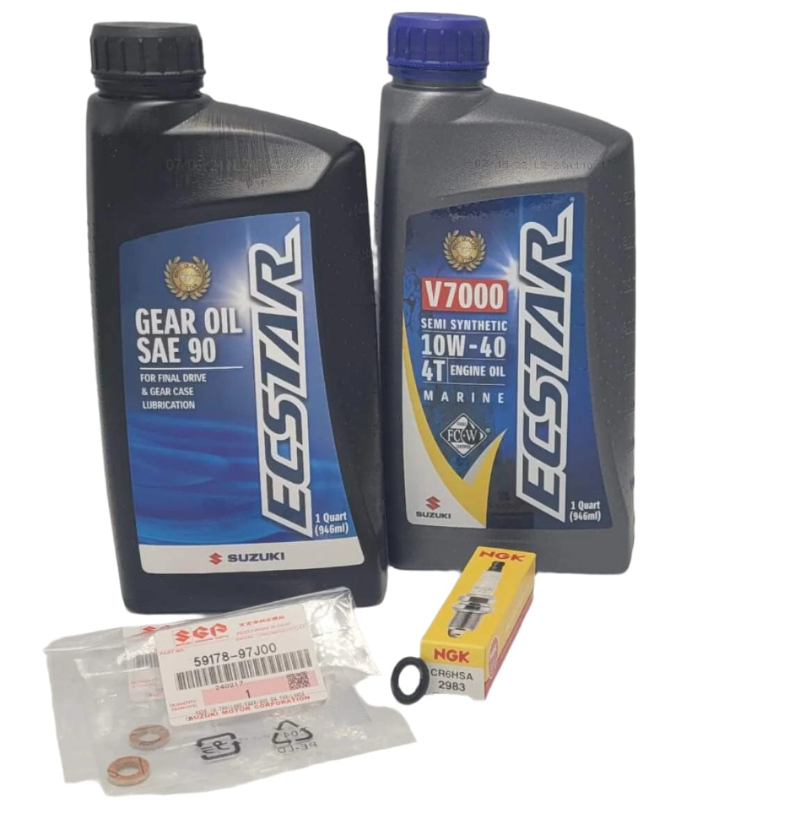 Suzuki Outboard - 100 Hour- Complete Oil Change Kit - DF2.5