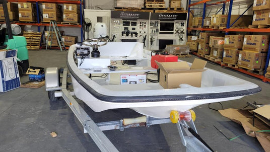 Skiff Repower in Shop