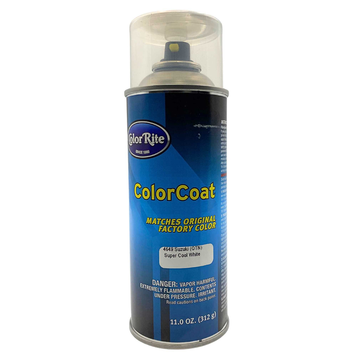 Suzuki Outboard Paint Spray - Super Cool White Factory Color