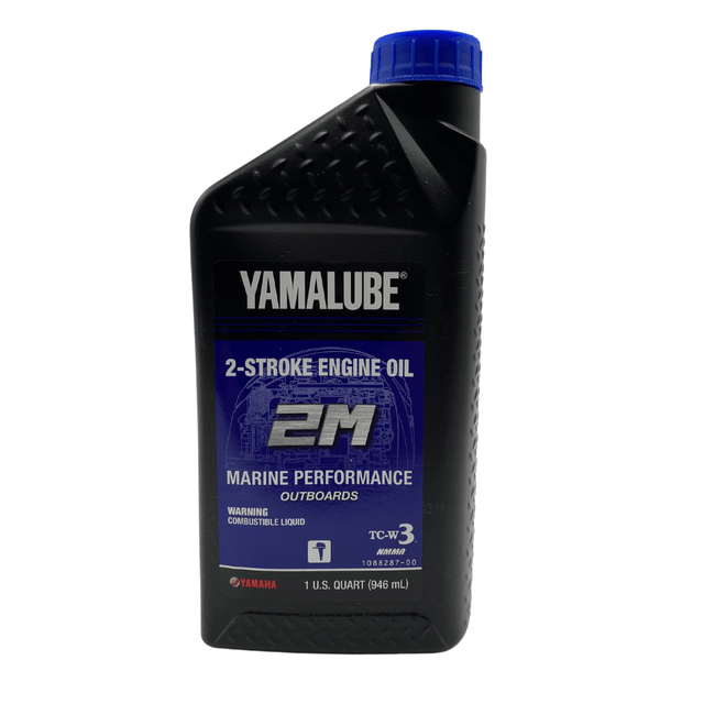 YAMALUBE 2M Semi-Synthetic Two-Stroke Outboard Engine Oil (Quart)