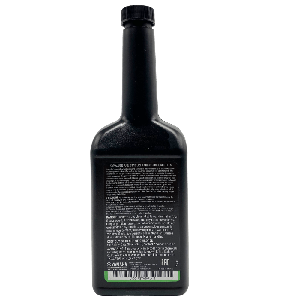 YamaLube Fuel Stabilizer & Conditioner Plus label 12 oz