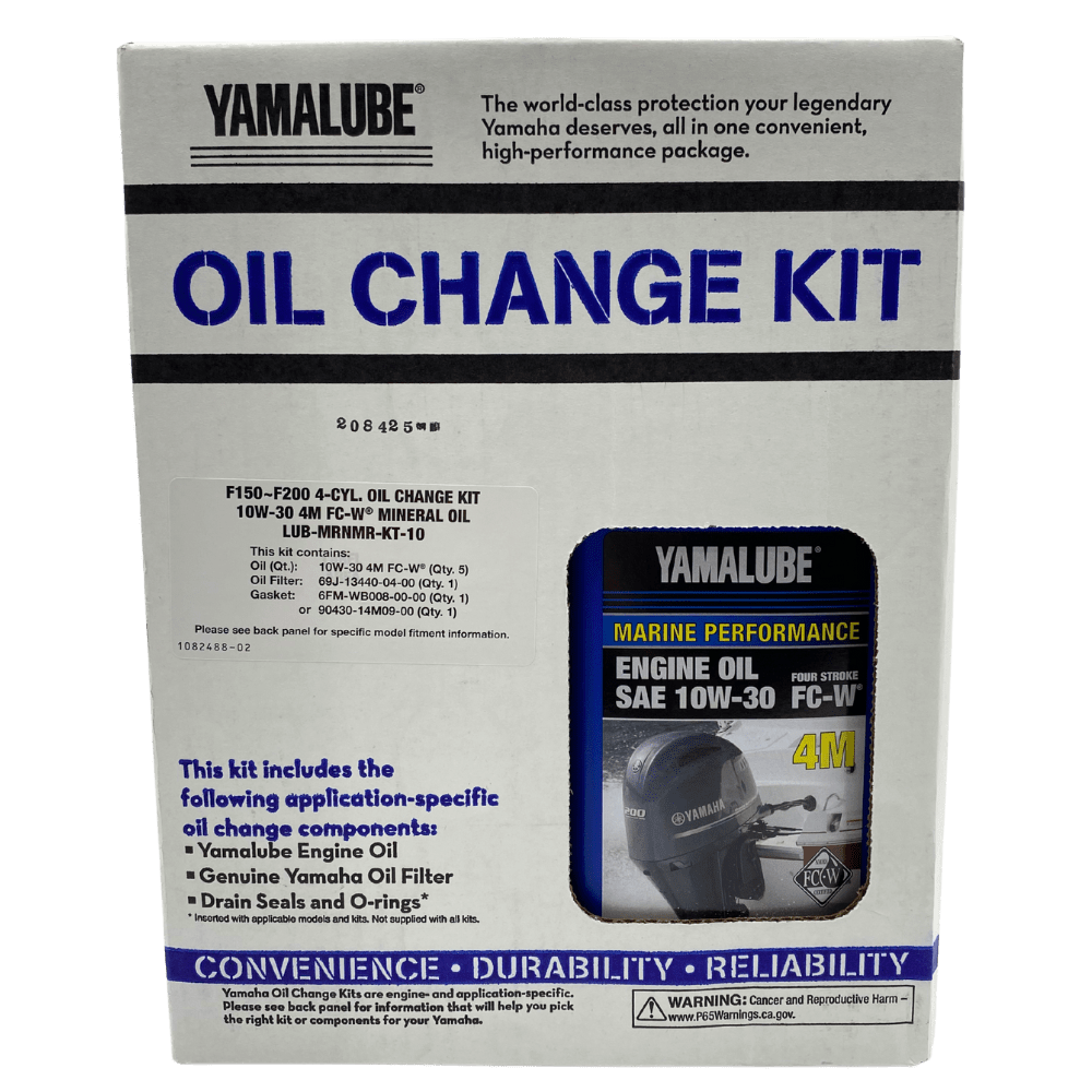 Yamaha Oil Change Kit Box F150-F200, 10W30 LUB-MRNMR-KT-10
