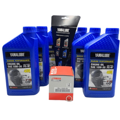 Yamaha Oil Change Kit F200-F250, 10W30 LUB-MRNLG-KT-10