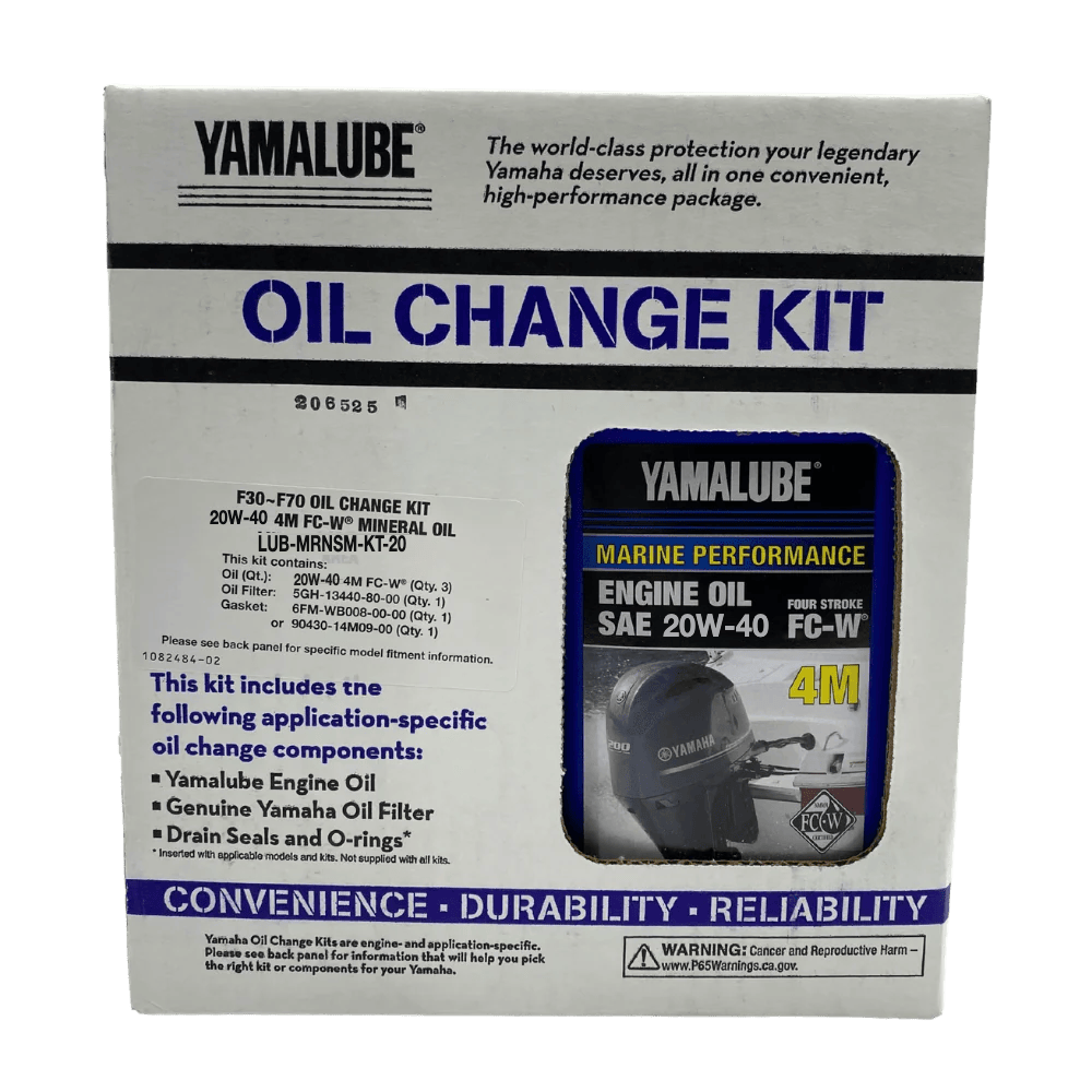 Yamaha Oil Change Kit Box F30-F70, 20W40 LUB-MRNSM-KT-20