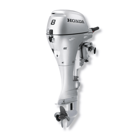 8 horsepower outboard engine grey