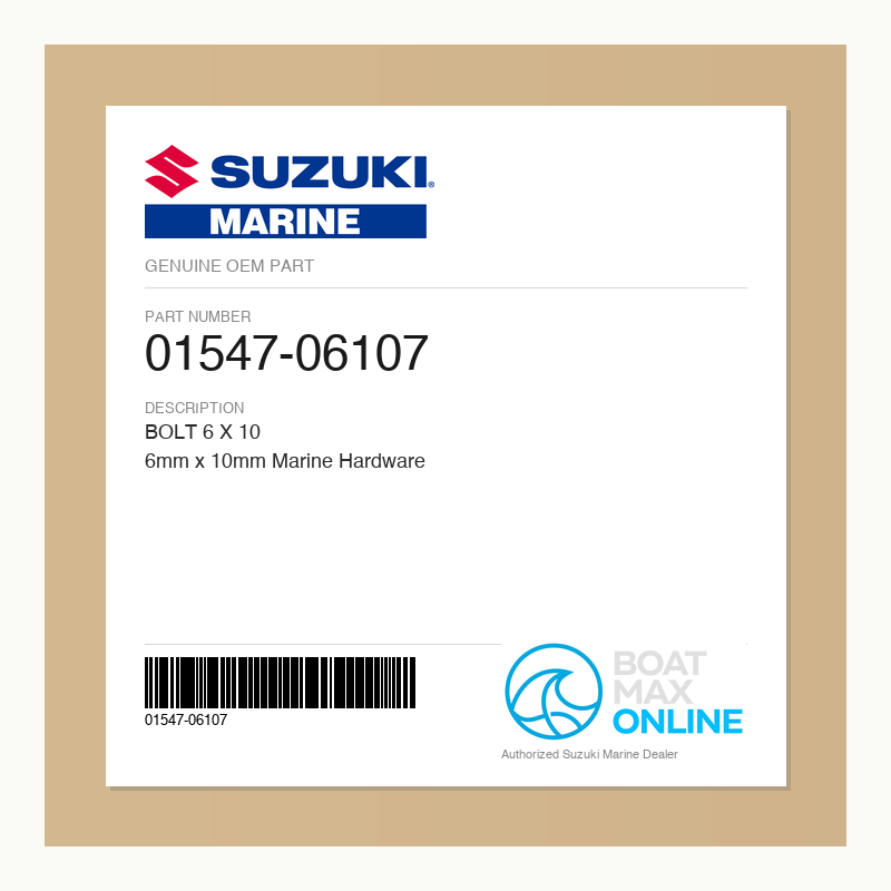 Suzuki OEM Part 01547-06107 - BoatMax Online