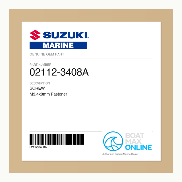 Suzuki OEM Part 02112-3408A - BoatMax Online