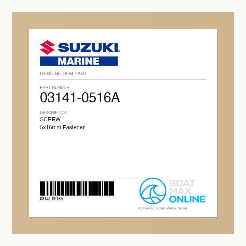 Suzuki OEM Part 03141-0516A - BoatMax Online