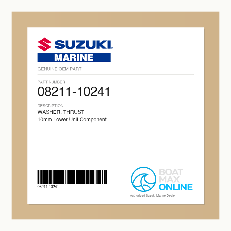Suzuki OEM Part 08211-10241 - BoatMax Online