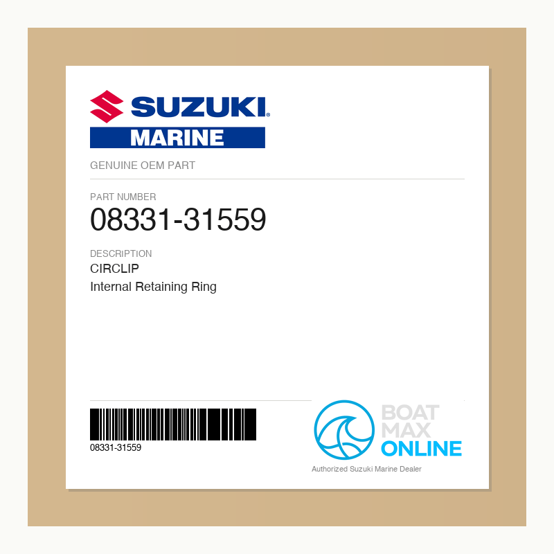 Suzuki OEM Part 08331-31559 - BoatMax Online
