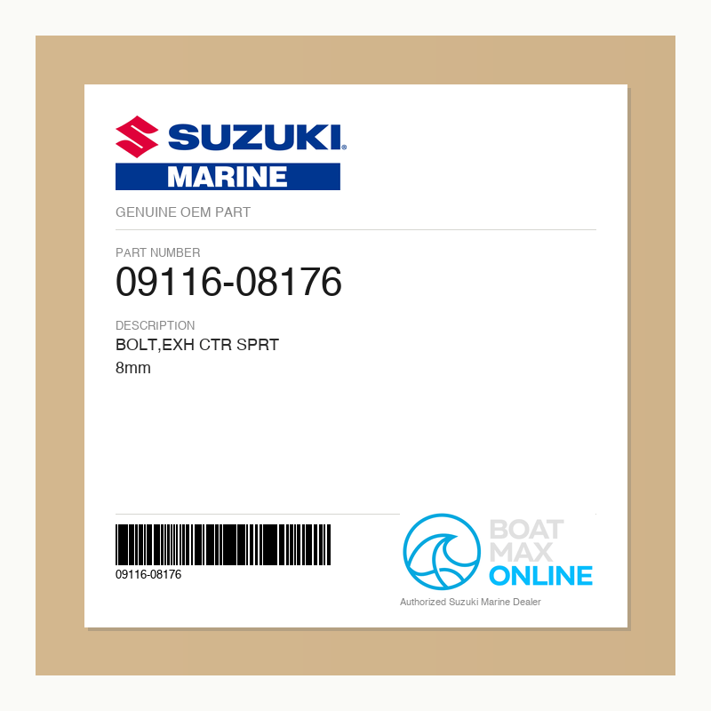 Suzuki OEM Part 09116-08176 - BoatMax Online