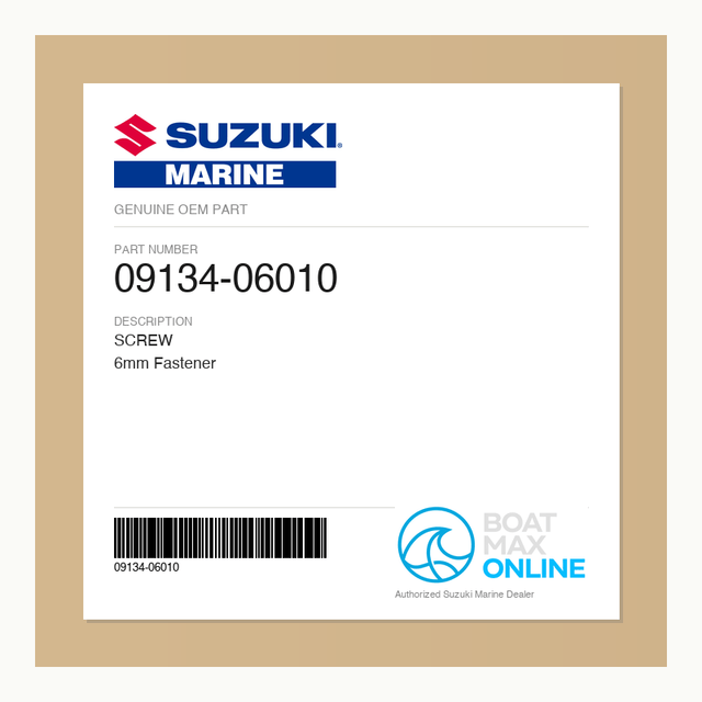 Suzuki OEM Part 09134-06010 - BoatMax Online
