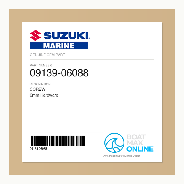 Suzuki OEM Part 09139-06088 - BoatMax Online