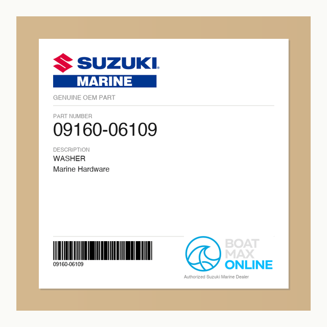 Suzuki OEM Part 09160-06109 - BoatMax Online