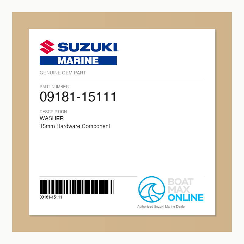 Suzuki OEM Part 09181-15111 - BoatMax Online