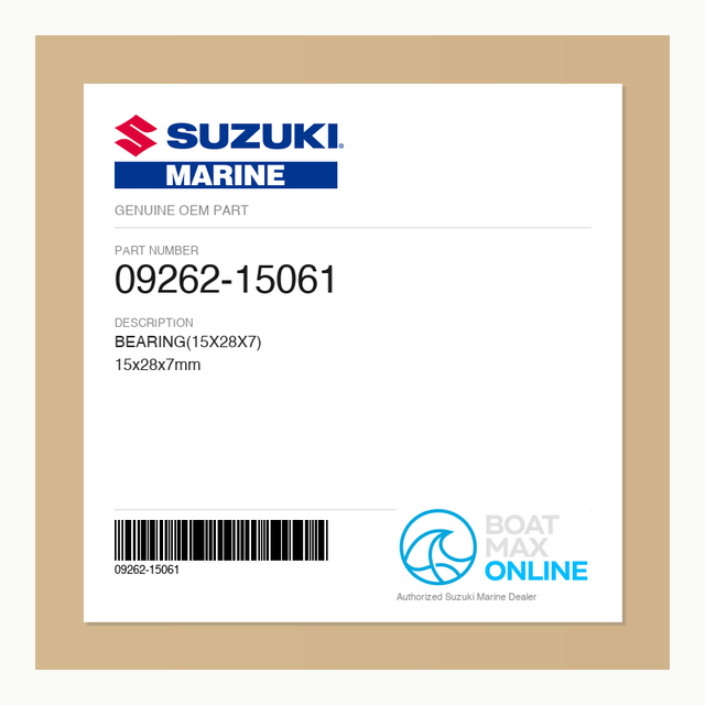 Suzuki OEM Part 09262-15061 - BoatMax Online