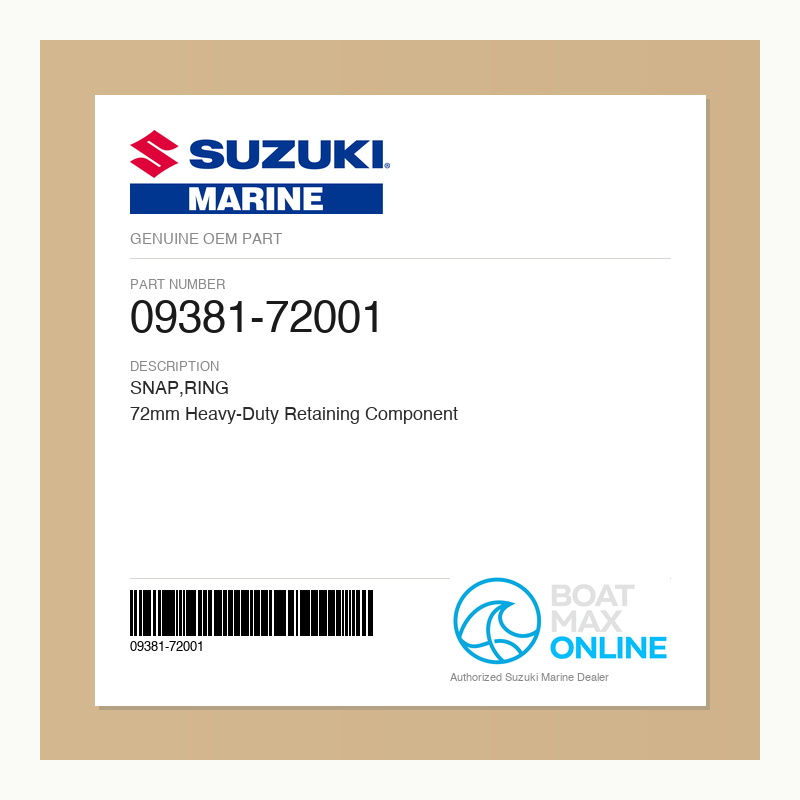 Suzuki OEM Part 09381-72001 - BoatMax Online