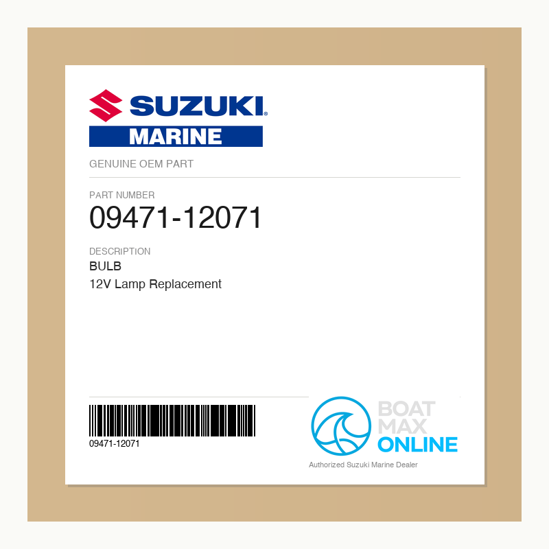 Suzuki OEM Part 09471-12071 - BoatMax Online