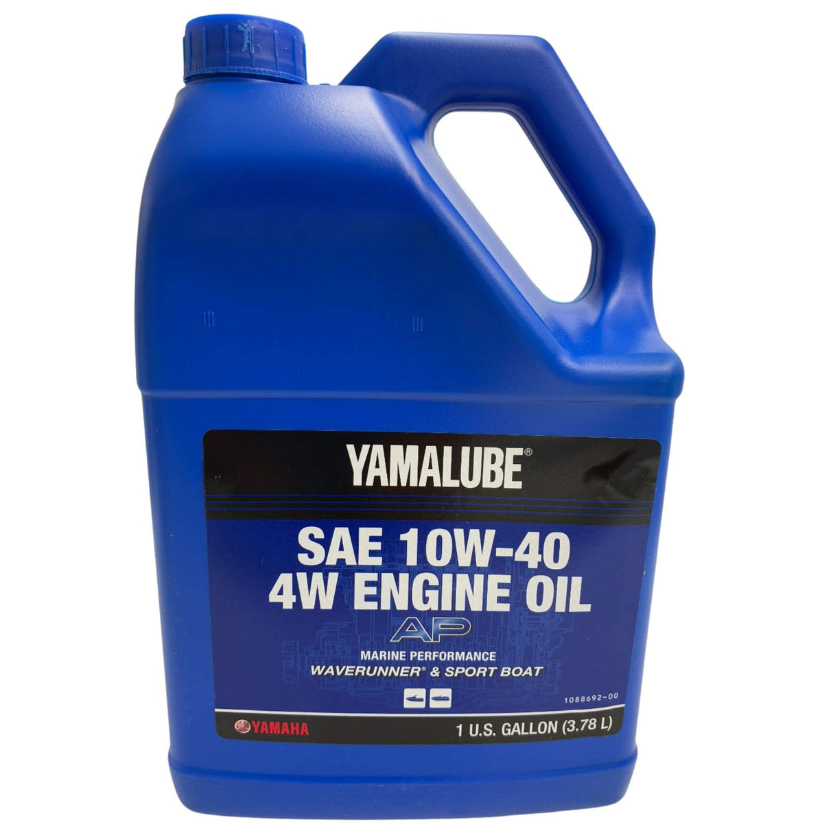 Yamalube 10W-40 Mineral 4W Watercraft & Sport Boats Engine Oil - Gallon- LUB-10W40-WV-04
