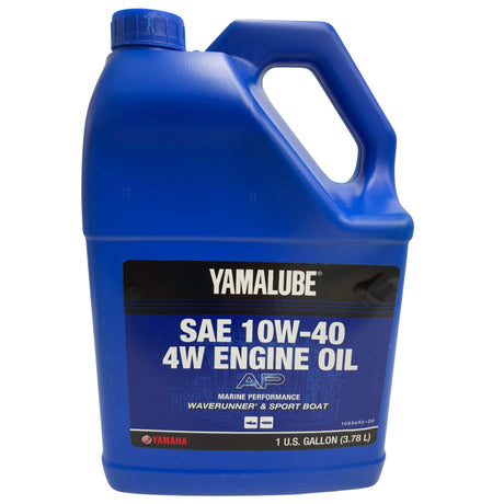Yamalube 10W-40 Mineral 4W Watercraft & Sport Boats Engine Oil - Gallon- LUB-10W40-WV-04