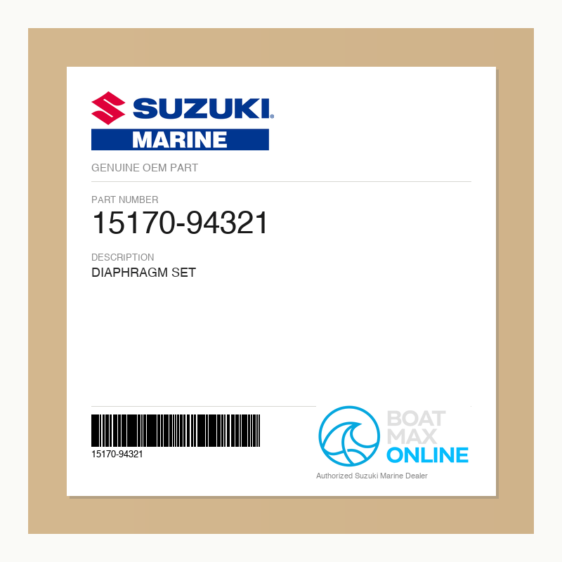 Suzuki OEM Part 15170-94321 - BoatMax Online