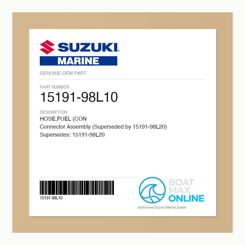 Suzuki OEM Part 15191-98L10 - BoatMax Online