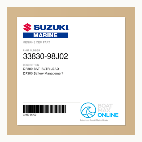 Suzuki OEM Part 33830-98J02 - BoatMax Online