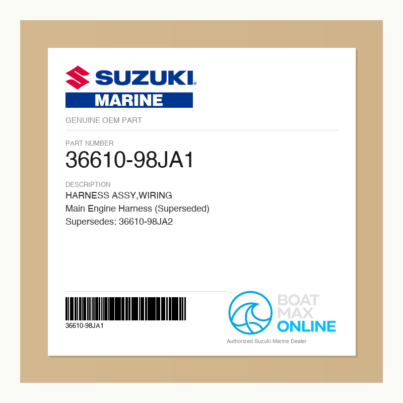Suzuki OEM Part 36610-98JA1 - BoatMax Online