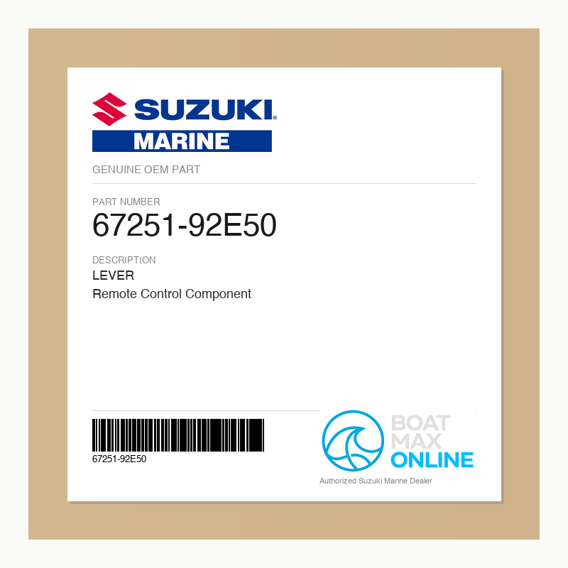 Suzuki OEM Part 67251-92E50 - BoatMax Online