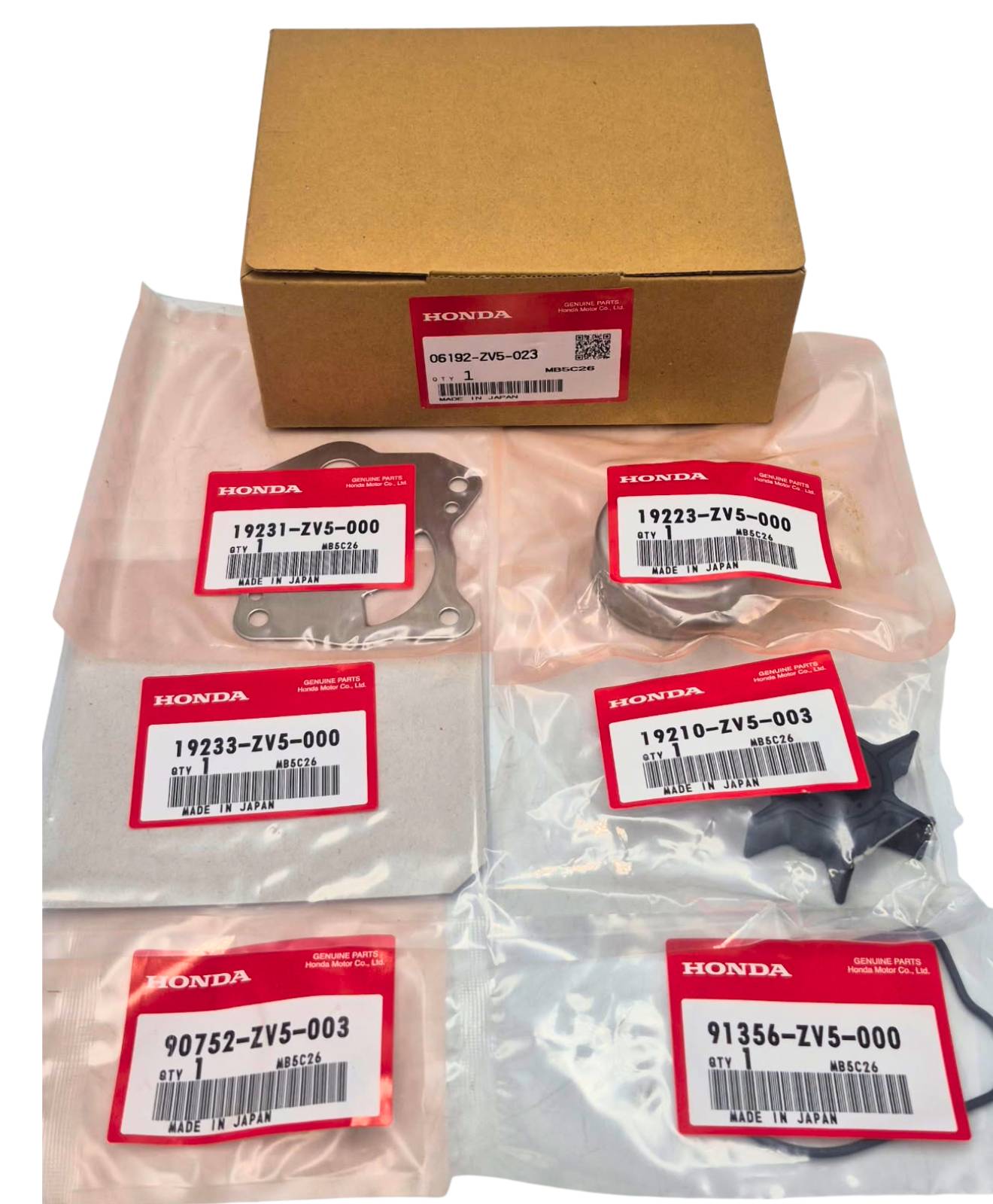 Honda Water Pump Impeller Kit For BF40 & BF50 – Replaces 06192-ZV5-003