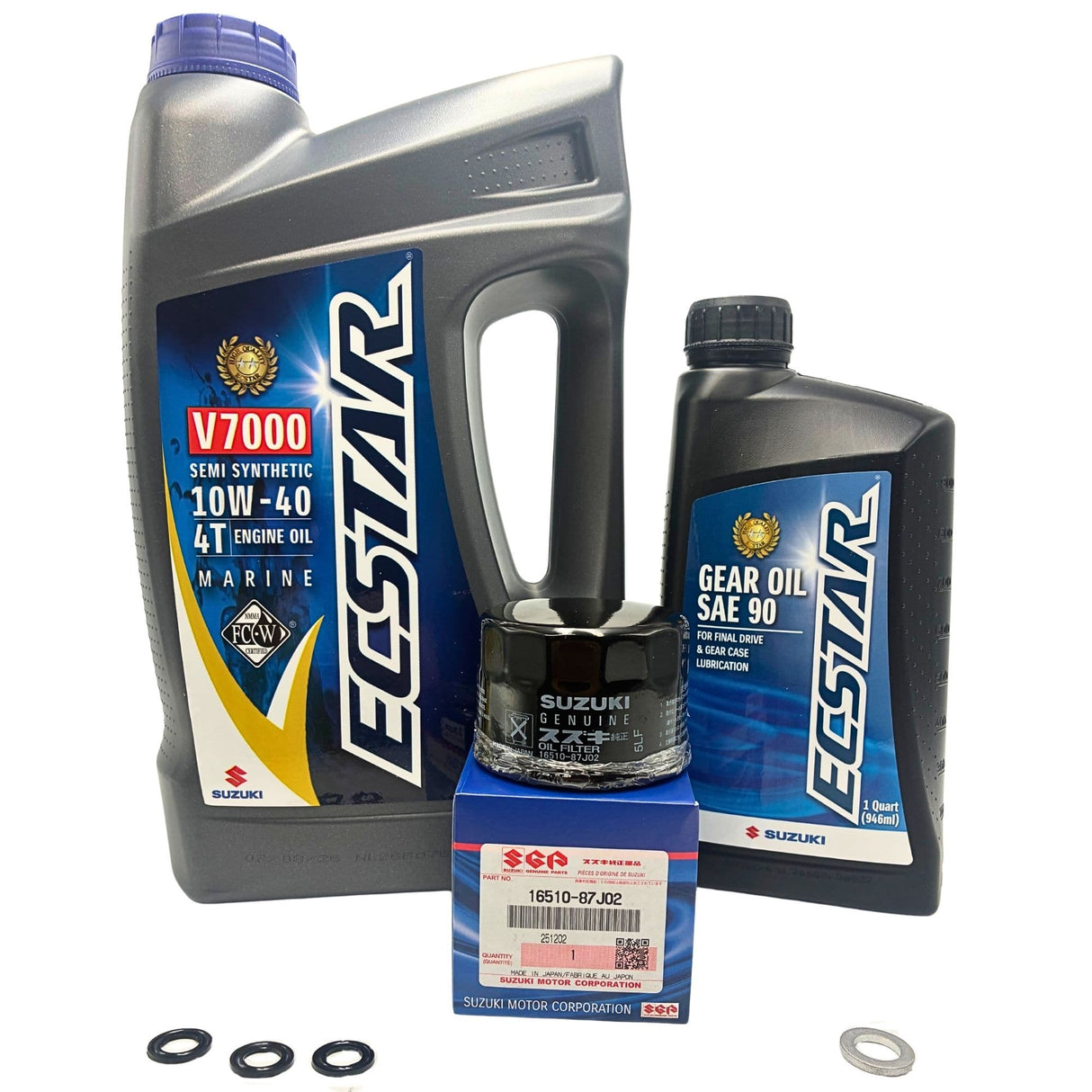 Suzuki Outboard Complete Oil Change Kit - DF25/DF30 (2000-2010)