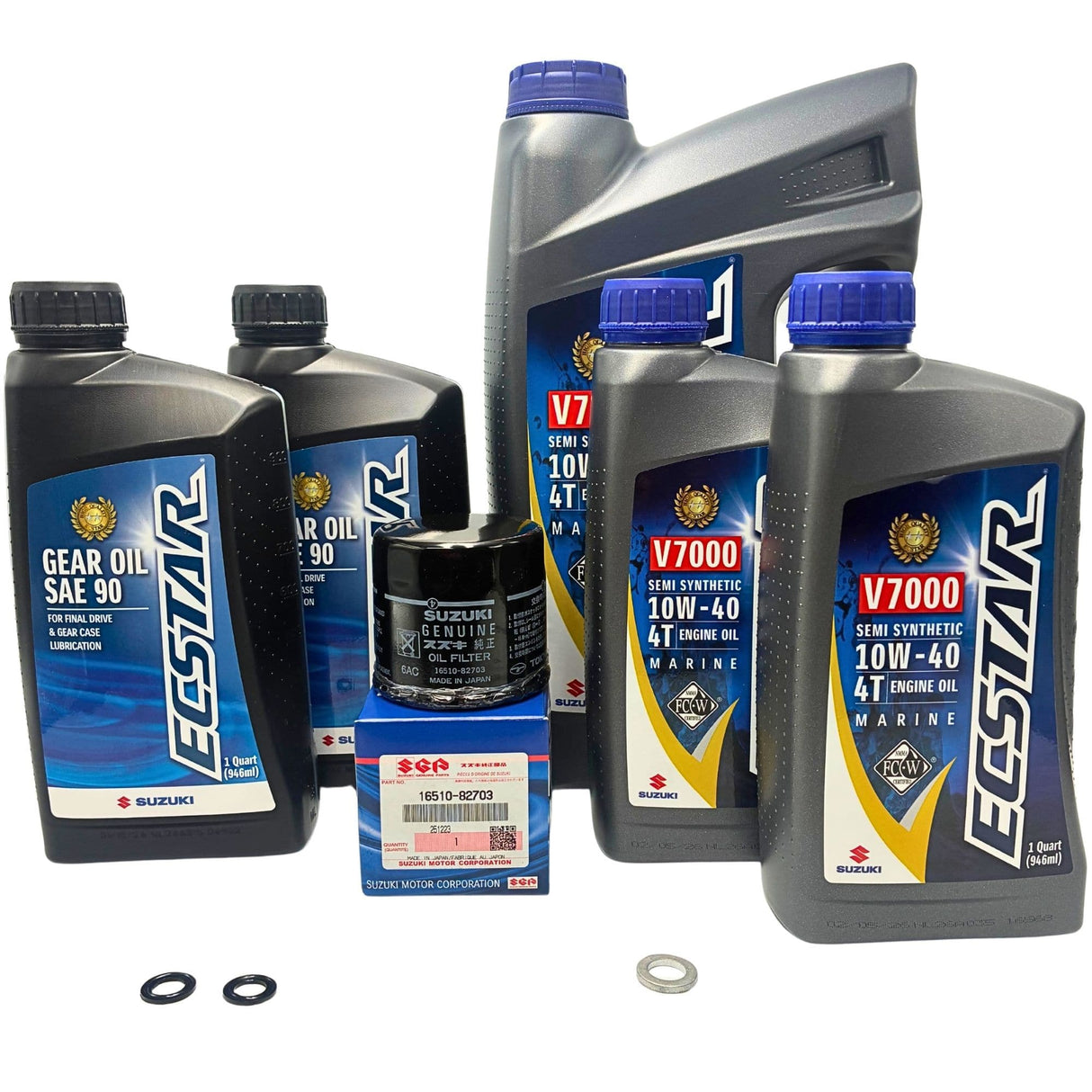 Suzuki Outboard Complete Oil Change Kit - DF140 (2002-2012)