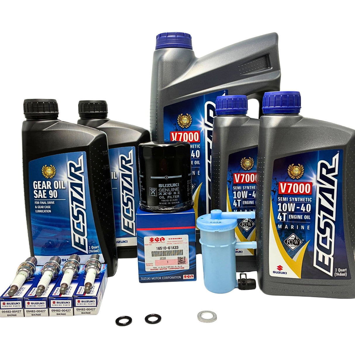 Suzuki Outboard 100 Hour Complete Oil Change Kit - DF90/DF100/DF115 (2001-2012)