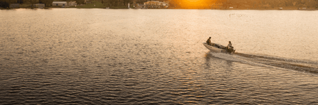 Sunset Skiff with Suzuki