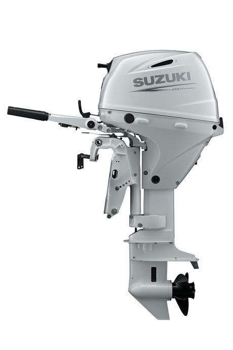 Suzuki 30 HP White Tiller Side